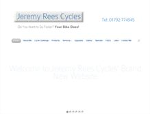 Tablet Screenshot of jeremyreescycles.co.uk